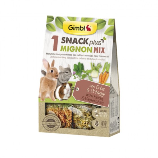 GIMBI SNACK PLUS MIGNON MIX  ERBE E ORTAGGI 50 G